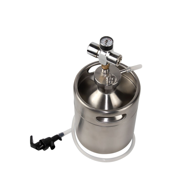 Homebrew Stainless Steel Single Wall Beer 10L Mini Keg Draft beer keg