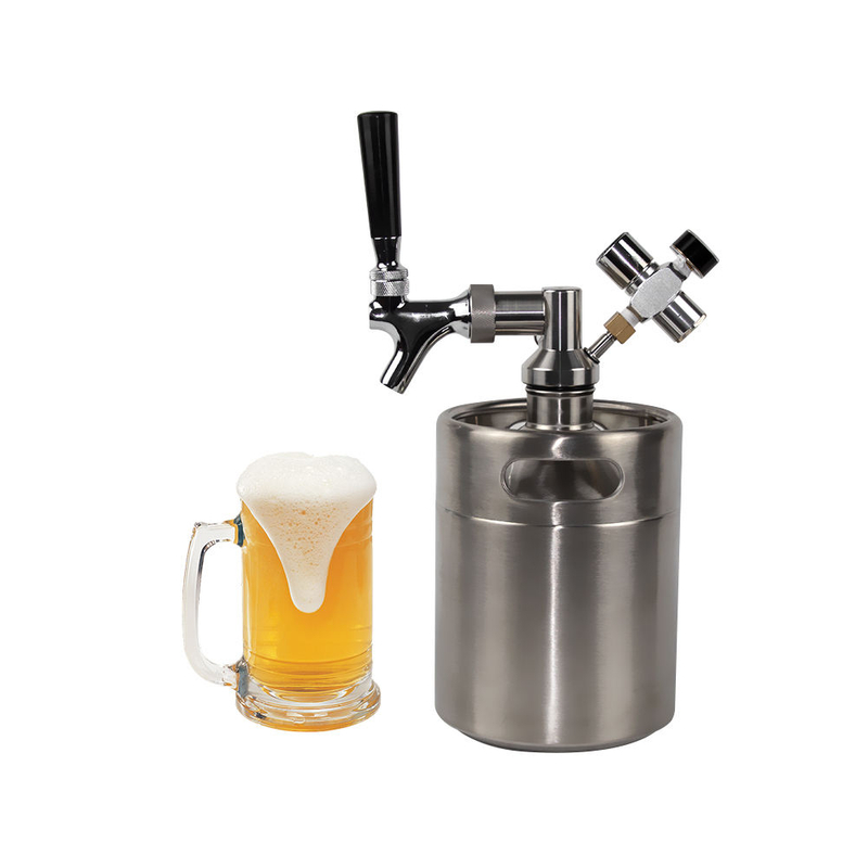 304 stainless steel home commercial automatic portable draft beer dispenser with 5L keg