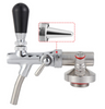 Stainless Steel Spear Coupler Quick Fitting Connector Mini Keg Dispenser for Craft Beer Growler