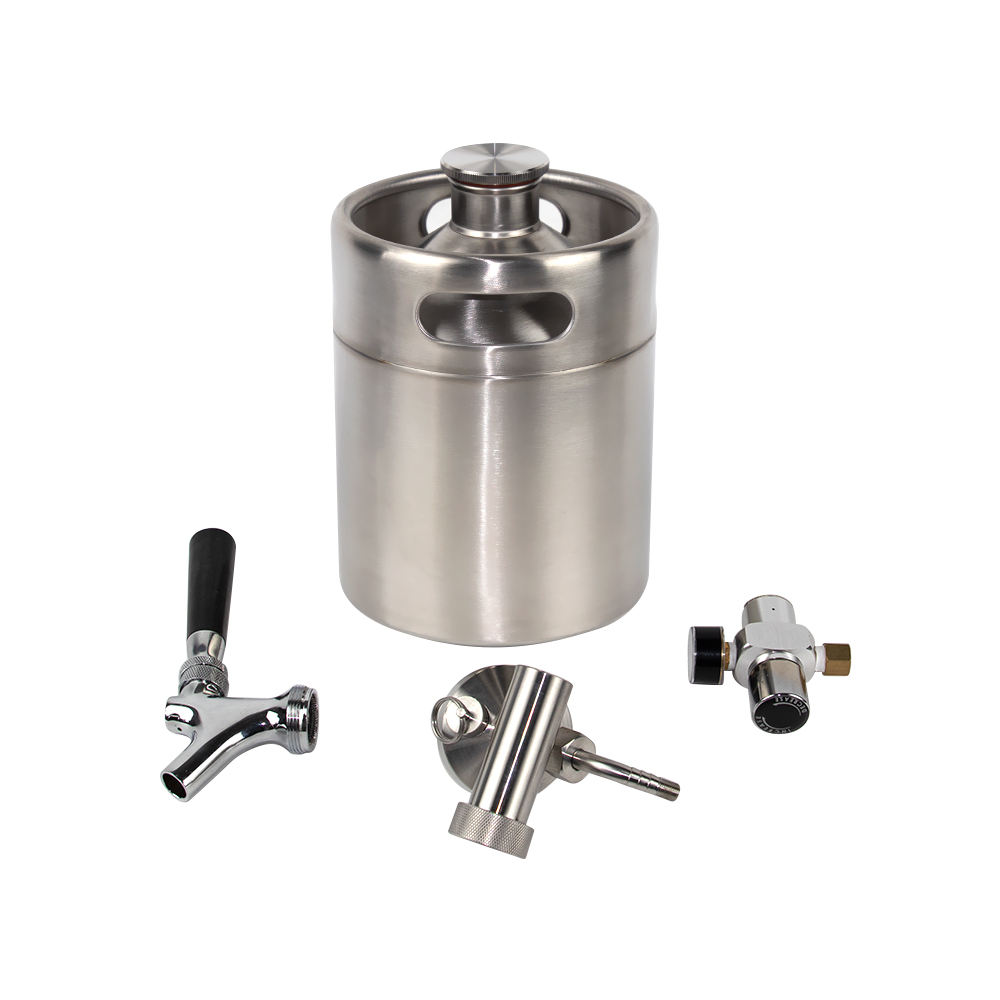 homebrew container for 10L keg growler with spear