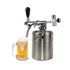 stainless steel 10L mini beer keg with CO2 tapping system
