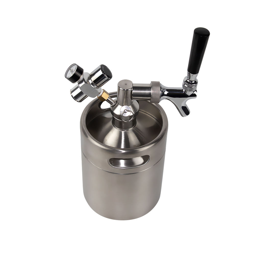 304 stainless steel home commercial automatic portable draft beer dispenser with 5L keg