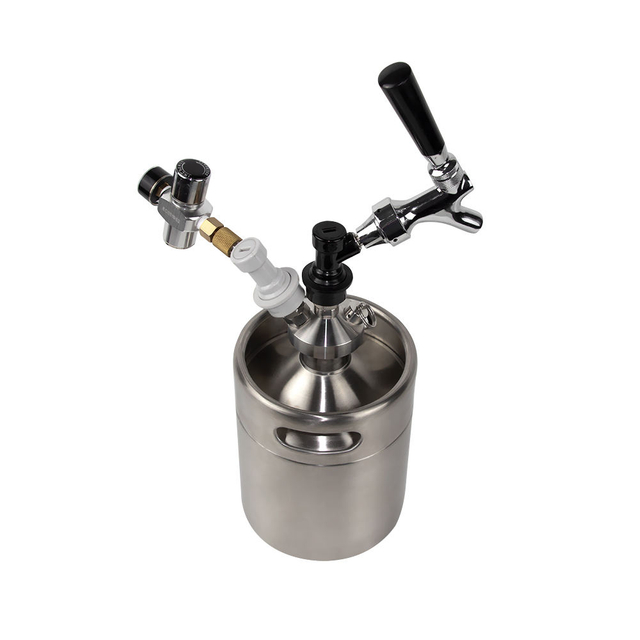 FACTORY SUPPLY mini beer homebrew brewery portable adjustable beer keg 2L with dispenser