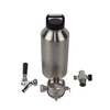 4L double wall vacuum insulted pressurized CO2 growler dispenser tap for beer growlers