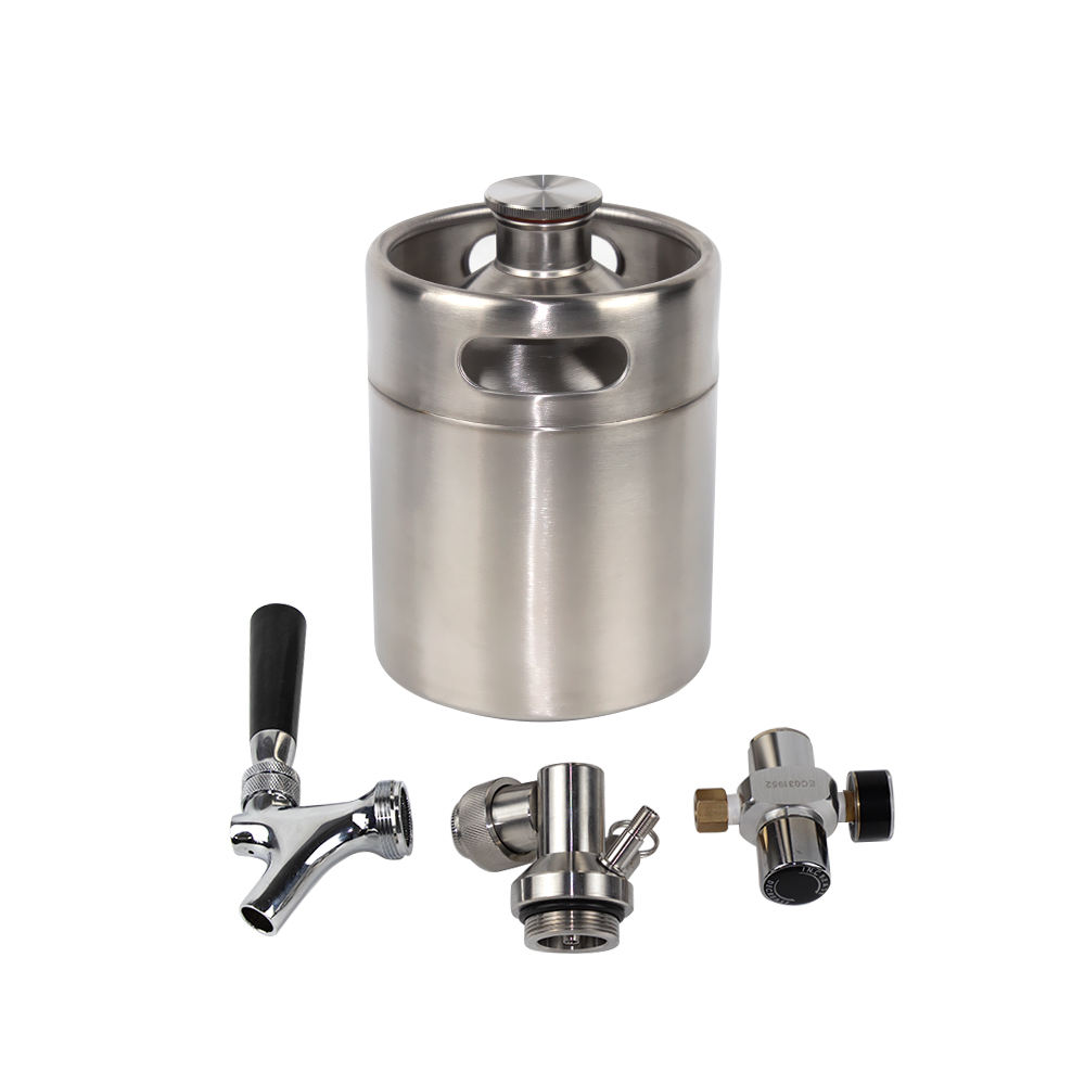 304 stainless steel home commercial automatic portable draft beer dispenser with 10L keg