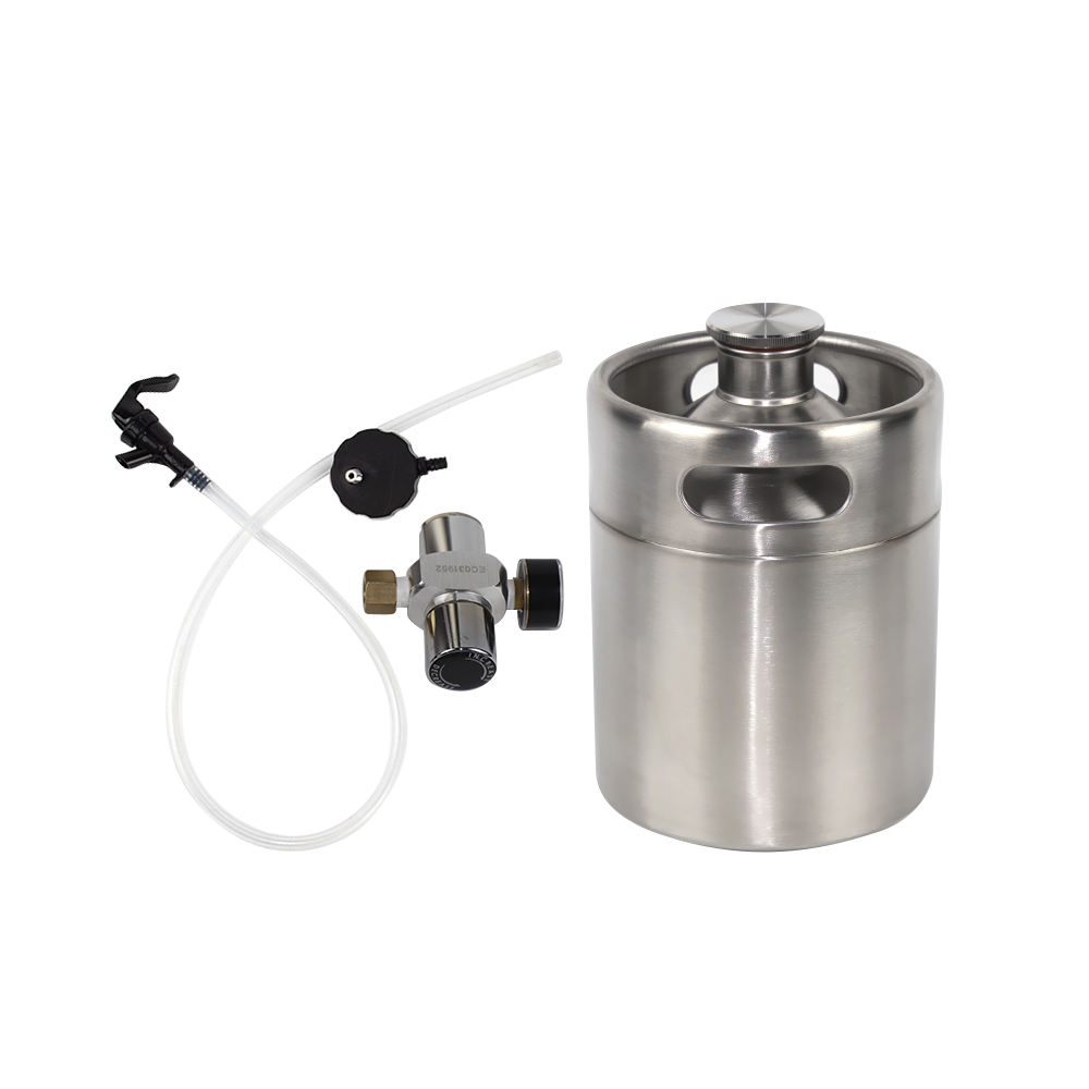 plastic draft beer barrel dispenser with picnic tap for 5L mini keg