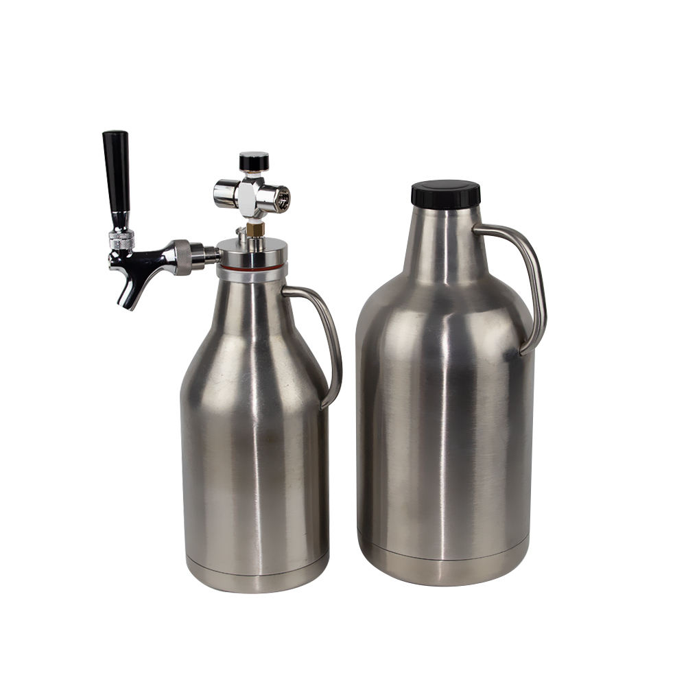 Craft Beer Dispenser for 4L double wall vacuum insulted Growlers with CO2 regulator