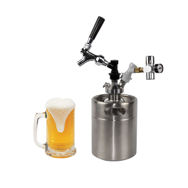 FACTORY SUPPLY mini beer homebrew brewery portable adjustable beer keg 4L with dispenser