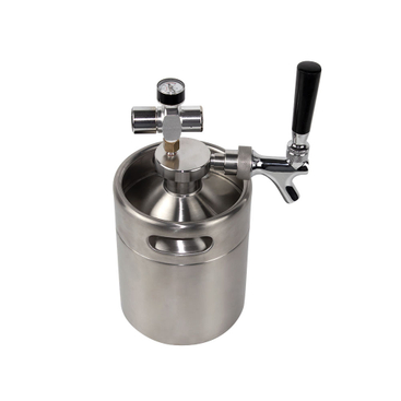 Stainless Steel Single Wall 10L Growler with Dispenser