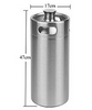 homebrew container for 10L keg growler with spear