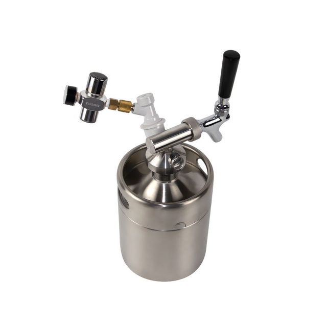 Pressurized Beer Keg System Stainless Steel Mini Growler Keg 4L