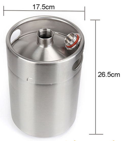 304 stainless steel home commercial automatic portable draft beer dispenser with 5L keg