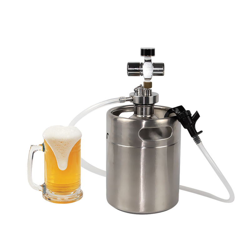 Homebrew Stainless Steel Single Wall Beer 10L Mini Keg Draft beer keg